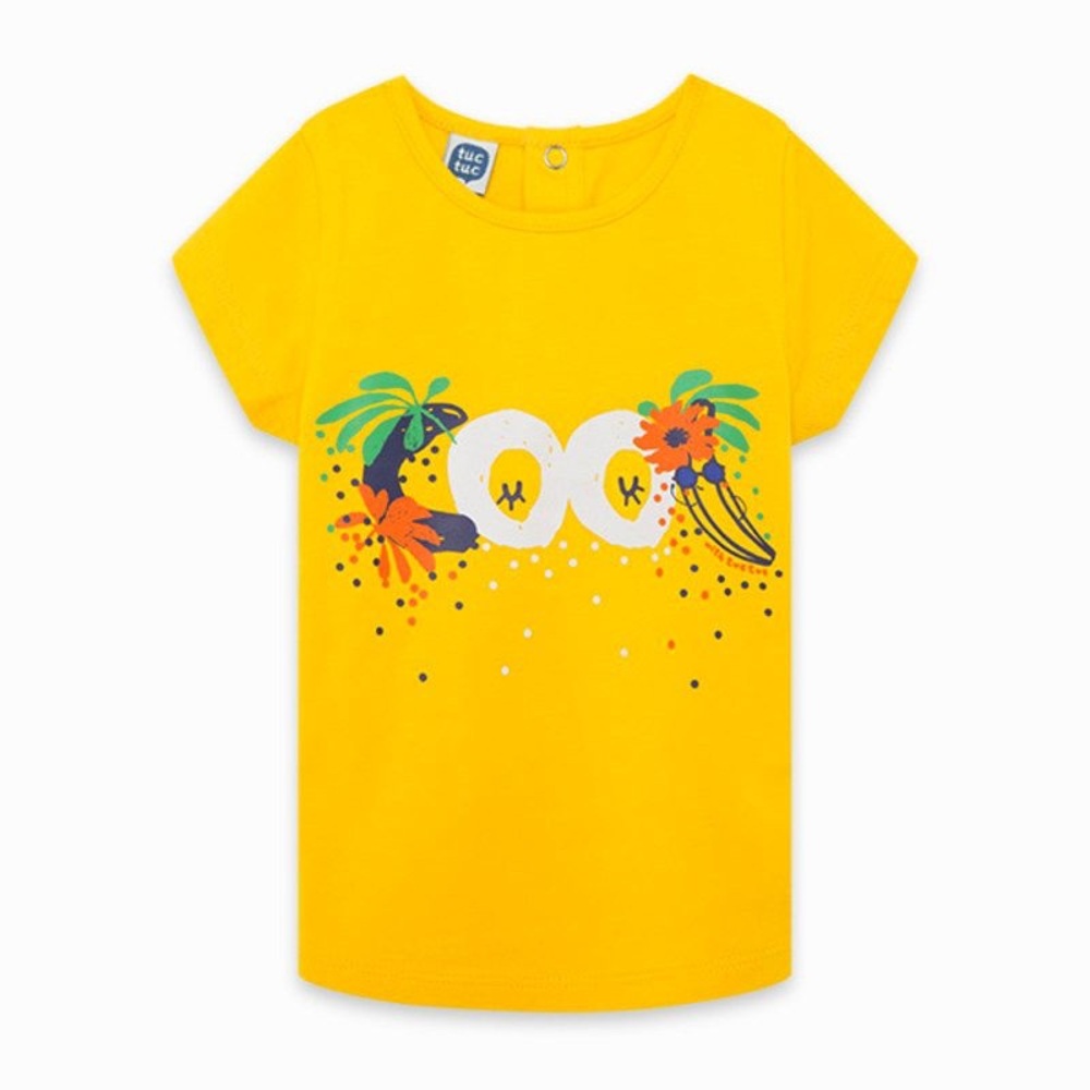 Kids Tropical Yellow Graphic Tee